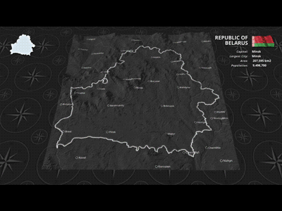 Belarus Map for After Effects after effects belarus doru europe kit map template video videohive