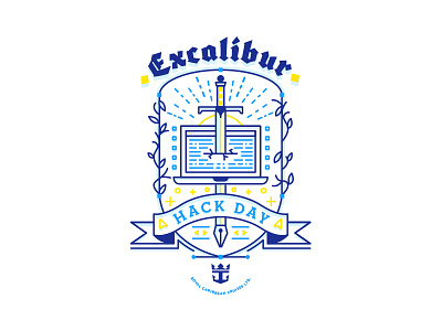 Excalibur Hack Day branding digital logo sword tech