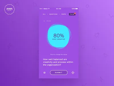 Interactive Team Culture Poll ai animation forms ios ixd mobile mobile design motion ui ui kit user interface ux