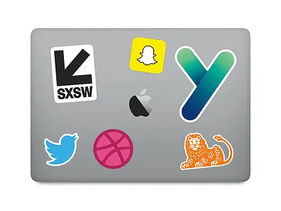 Yolt Stickers app brand fintech gradient launch logo rebrand rounded stickers