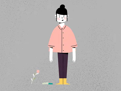 Young Lady 2d animation animation character design design illustration style frame