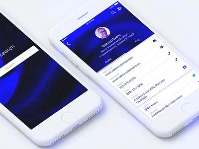 Profile UI android contact ios iphone profile rob eagle ui user interface ux