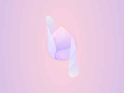Angel heart cloud colors design gradient graphic icon logo ui