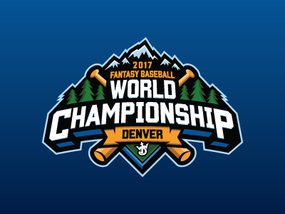 Fantasy Baseball World Championship baseball daily fantasy sports denver dfs fantasy logos mlb sports sports design sports logos