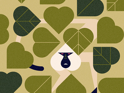 Watch faces animal camouflage color design face flat jungle leaf monkey simple watch water