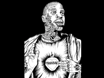 Antwuan Drawing antwan dixon black jesus. deathwish skateboards skateboards