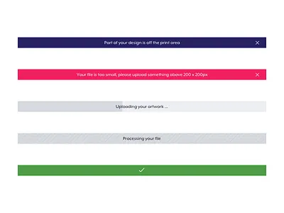 Indicators banners indicators progress status ui ux web