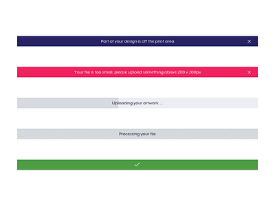 Indicators banners indicators progress status ui ux web