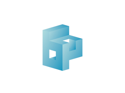 BP architecture structure, logo design symbol 3d architecture firm b blocks bp cubes flat 2d geometric letter mark monogram logo logo design p studio vector icon mark symbol