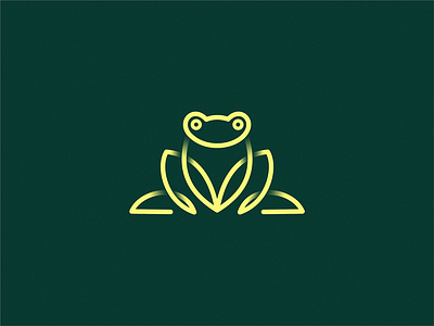 Frog icon illustration logo symbol