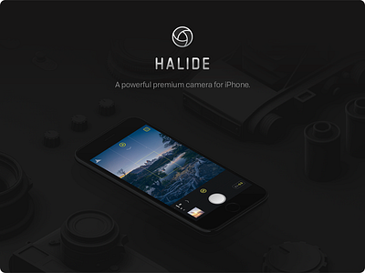 Halide camera cameras dark grey halide icon ios leica