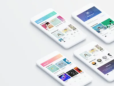 Circle Music ai album app music playlist song ui