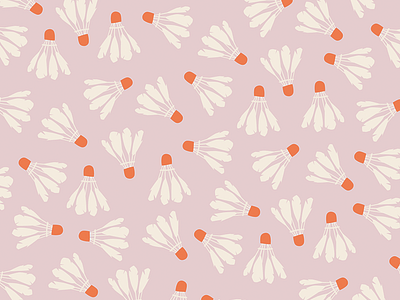 Shuttlecocks illustration pattern shuttlecock