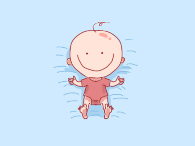 Happy Newborn baby boy child funny girl happy illustration kid newborn