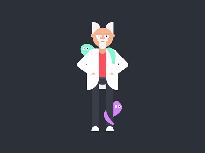 Day 38 - Experiment bug challenge character crazy creature cute daily experiment lab monster science scientist