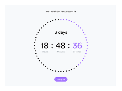 Daily UI 013 - Timer 014 challenge clock dailyui minimal timer watch