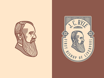 J. C. Ryle (Badge) badge branding illustration vector