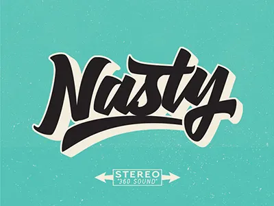 Nasty brush drawing graffiti graphic design lettering letters marker sketch tag type typography