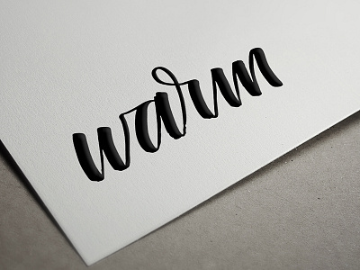 Warm art brush brushpen calligraphy challenge letter lettering