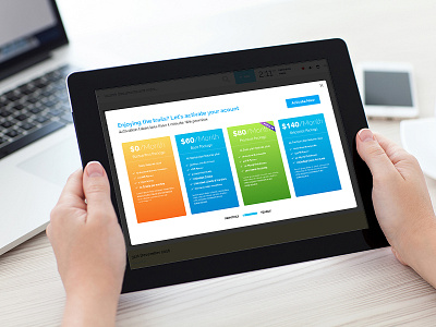 Subscription Plan Package product design subscription plans ui design