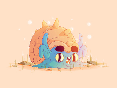 Omastar | #139 139 gaming illustration nintendo omastar pokemon