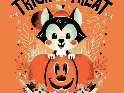 Trick Or Treat cat disney figaro halloween