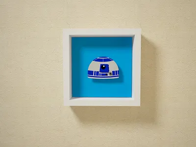 R2 PaperCraft cartboard craft d2 decoration design droid movie paper r2 star wall wars