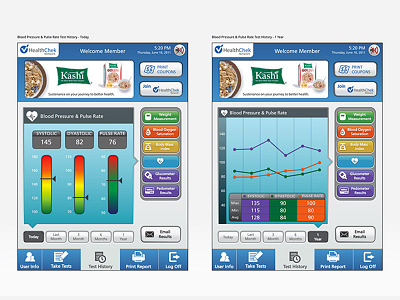 Health Station Kiosk app design ui ux