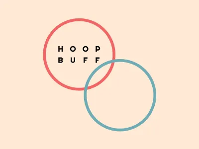 Hoop Buff branding geometric identity logo vector