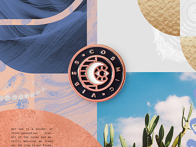 Cosmic Vibes Pin Giveaway cosmic energy freebie giveaway pin rose gold stellar vibes