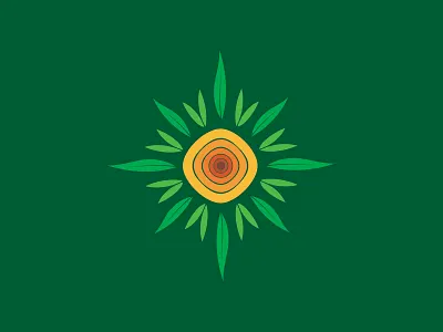 Pre-made LOGO for sale - Sun Rise 02 china flower hong kong leaf logo logos mack chan minimalism pre made sun sunflower