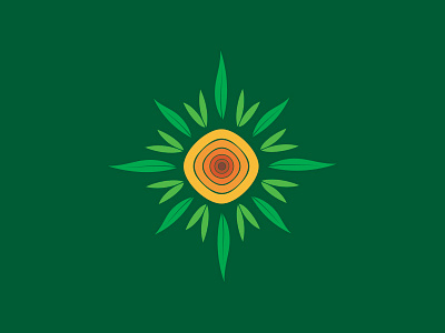 Pre-made LOGO for sale - Sun Rise 02 china flower hong kong leaf logo logos mack chan minimalism pre made sun sunflower