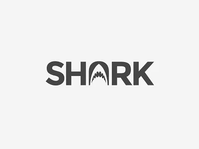Logo - Shark animal branding logo minimal sea shark simple typography