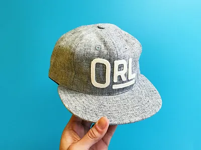 Orlando: The Hat custom design ebbs field flannels hat lettering orlando product typography vector