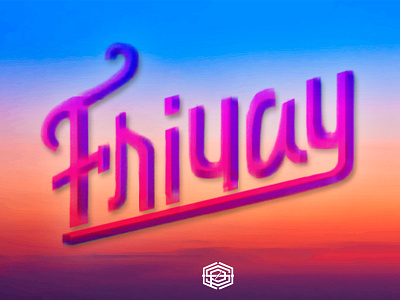 FRIYAY digital lettering type typography