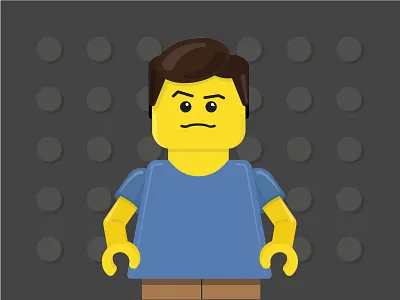 Lego portrait illustration lego lego man portrait vector