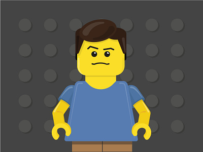 Lego portrait illustration lego lego man portrait vector