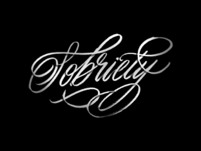 Sobriety blur flourish handlettering lettering ligatures photoshop raster sobriety sza texture type typography
