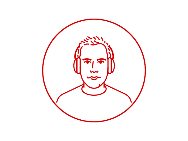 Francisco the Developer 2d animation character music nolte outlines person profile stroke