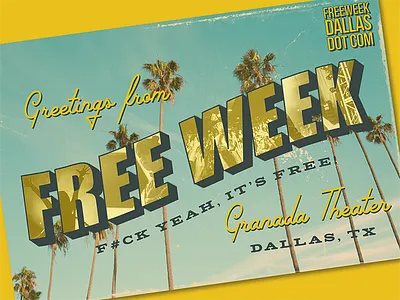 Who doesn't love free? concert free free music holiday music postcard retro summer summertime vacation