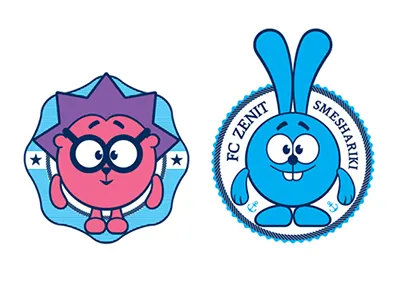 FC Zenit / Smeshariki icons character characterart fc fczenit icon icons pers smeshariki vector