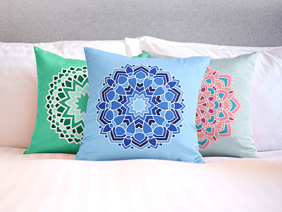 Mandala Series cushion design geometry mandala pattern pillow square cushion home decor home