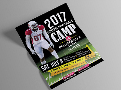 2017 Youth Football Camp camp flyer football camp football flyer youth youth camp