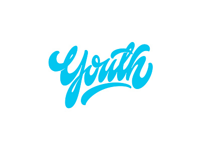 Youth ai handlettering lettering script vector youth