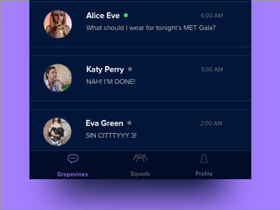 Grapevine 2 celebrity chats grapevine human interface guidelines ios squad