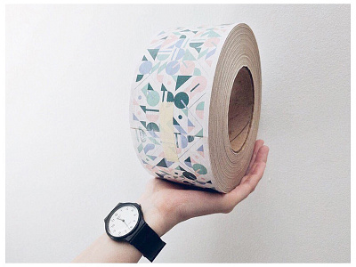 Packaging tape by Stickermule ! background design generativeart pattern stationery stickermule tape