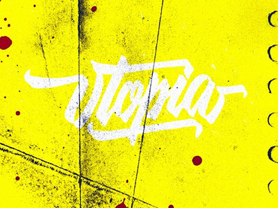 U T O P I A calligraphy lettering logotypes utopia