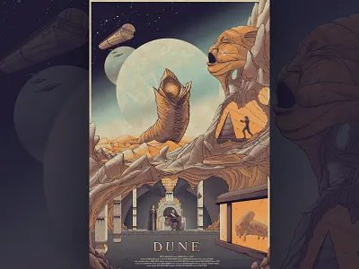 Dune desert dune lynch moon mountain sci fi scifi sculpture ship spaceship worm