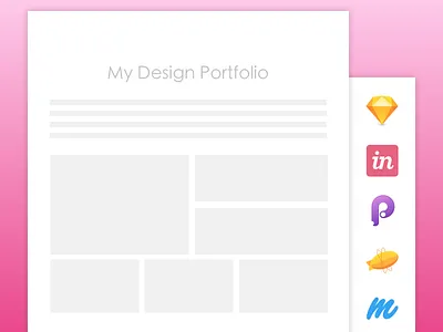 Design Portfolio blog thumbnail design portfolio presentation prototyping ui ux