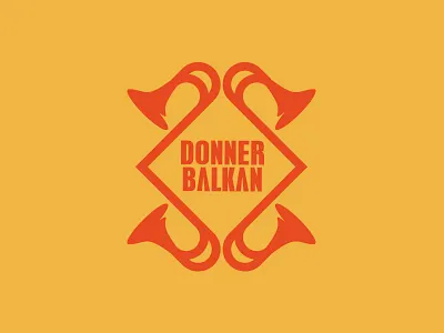 Donnerbalkan balkan band branding lable logo